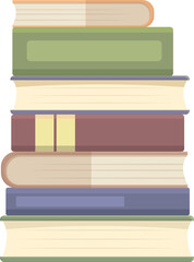 Poster - Dictionary stack icon cartoon vector. Book study. School publication