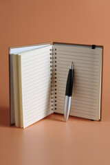 Canvas Print - Notepad and pen