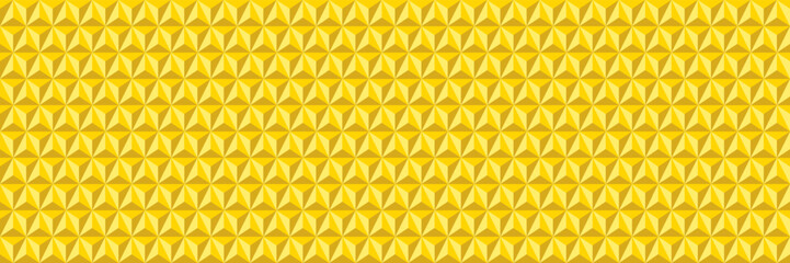 Aufkleber - horizontal abstract geometric elegant gold triangle,hexagon,star and pyramid texture design for pattern and background.