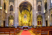 Church Of Saint Mary Magdalene In Lisbon, Portugal. 