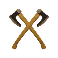 Wall Mural - axe isolated on white background