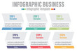 © InfoSoul - 6 Steps Modern Timeline diagram with arrows presentation vector infographic. Infographic template for business.