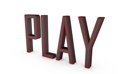 Poster - 3d word 
