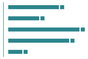 Poster - Bar chart icon. Infographic element. Statistic graph