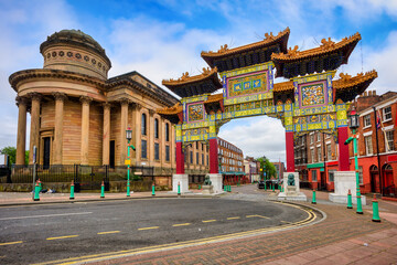 Wall Mural - China Town in Liverpool city, England, UK