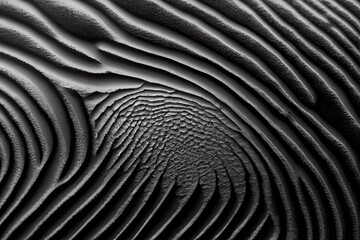 Aufkleber - A close-up of a single fingerprint, with a high level of detail and contrast, showcasing the unique ridges and whorls of the print.  Generative AI technology.