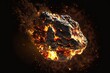 A comet or meteor , an asteroid or meteorite falls to the ground. Ai. Attack of the meteorite