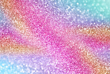 Fun Rainbow Unicorn Glitter Birthday Party Kid Background Pony Princess Pattern Invite Mermaid Sparkle Color