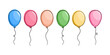 Kolorowe balony. Wektorowa ilustracja na kartki urodzinowe, zaproszenie na imprezę, romantyczny festiwal albo baby shower.