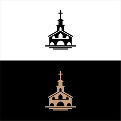 Wall Mural - church logo icon