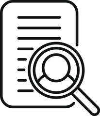 Poster - search person icon outline vector. human work. manager business