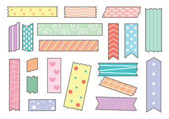 Poster - Kawaii Washi Tape Collection, Scrapbook Element