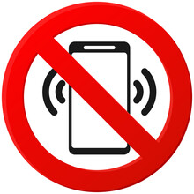 Prohibition. Do Not Turn On The Phone