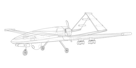 Canvas Print - Military Predator Drone