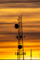 Poster - silhouette of a tower