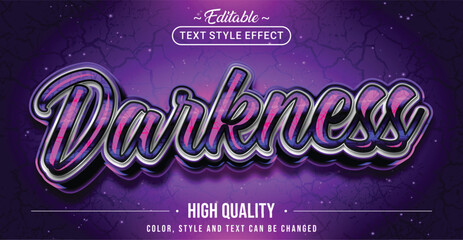 Poster - Editable text style effect - Darkness text style theme.