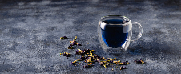 Wall Mural - Organic blue tea Anchan.