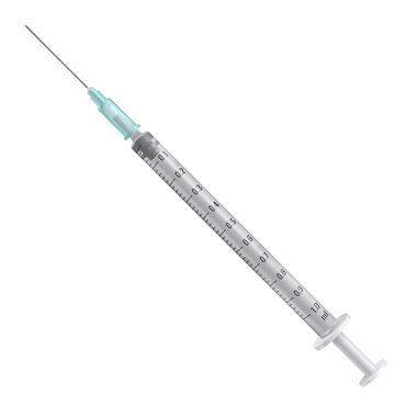 syringe isolated on white background