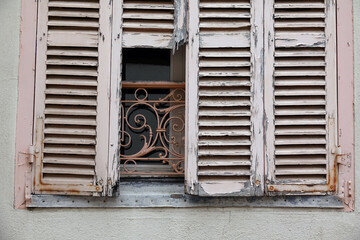 Canvas Print - Fenster in Troyes