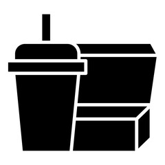 drink and lunch box icon