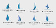 © pramzstadobe - collection of sailing ship logo vector illustration design