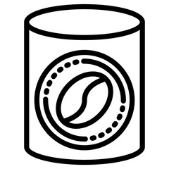 Sticker - coffee cans icon