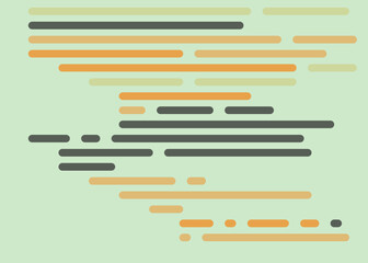 Code on screen vector illustration, flat cartoon coding lines simulation