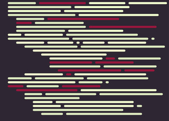 Code on screen vector illustration, flat cartoon coding lines simulation