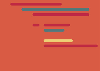 Code on screen vector illustration, flat cartoon coding lines simulation