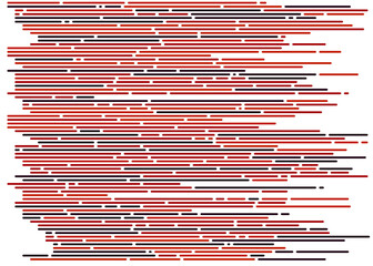 Code on screen vector illustration, flat cartoon coding lines simulation