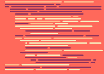 Code on screen vector illustration, flat cartoon coding lines simulation