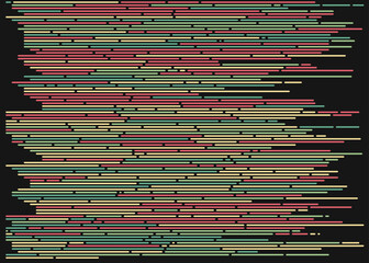 Code on screen vector illustration, flat cartoon coding lines simulation