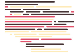 Code on screen vector illustration, flat cartoon coding lines simulation