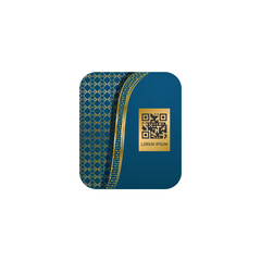 Poster - Barcode qr label and tag islamic theme isolated