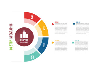 half circle pie charts for infographics. elements with 4, 5, 6, 7, 8, 9, 10 steps, options.