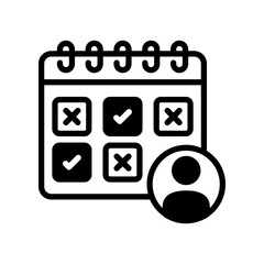 Wall Mural - Absenteeism icon in vector. Logotype