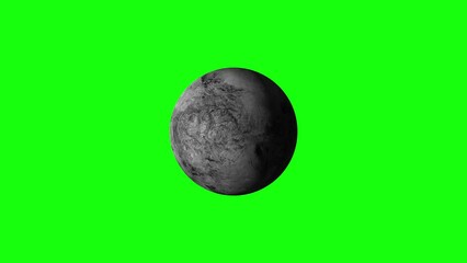 Wall Mural - 4k Planet Haumea Green Screen.