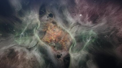 Wall Mural - a unified nebula in the universe.