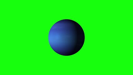 Wall Mural - 4K Planet Neptunus Green Screen