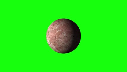 Wall Mural - 4K Planet Makemake Green Screen