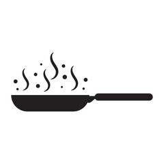 Wall Mural - Frying pan vector icon. Frying pan isolated signs.