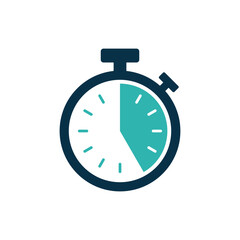 stopwatch icon vector template