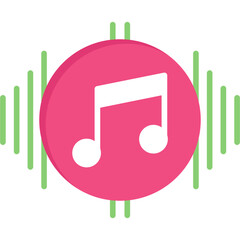 Wall Mural - Music Player Icon