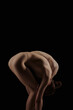 © Lustre Art Group  - Creative art portrait of naked male and female bodies over dark mode background. Concept of beauty, love, relationship. Design for wallpaper, picture