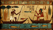 Egyptian papyrus depicting fishermen in the style of Hunefe