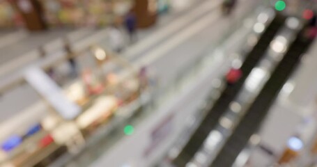 Canvas Print - Blur view of the shopping mall