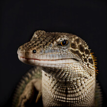 Northern Alligator Lizard As Animal Studio Portrait (Generative AI)