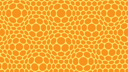 Minimal abstract circular vision shape 70s color scheme