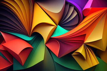 Poster - Modern abstract colorful background wallpaper design