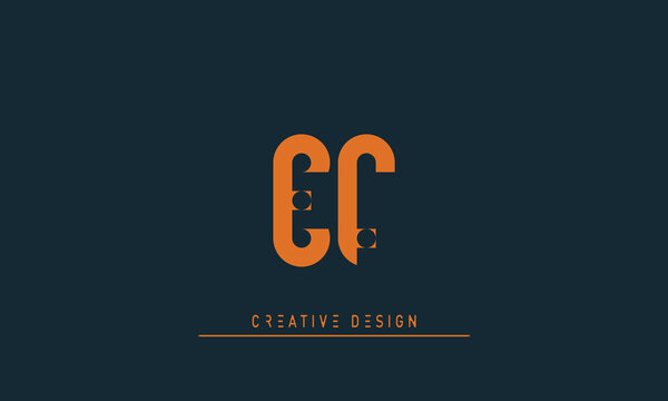 Alphabet letters Initials Monogram logo EF , FE